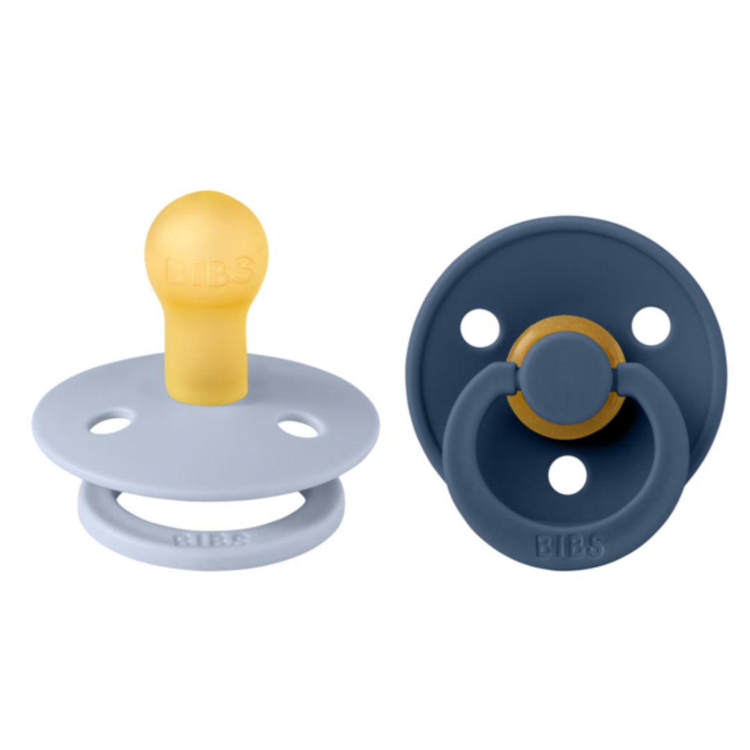 Smekker Napp 2-pakning 0-6m Dusty Blue/Steel Blue