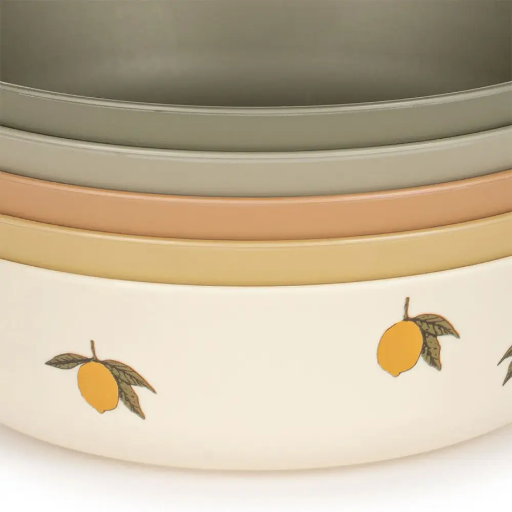 Konges Sløjd 5 Pack Bowl Lemon Mix-One Size