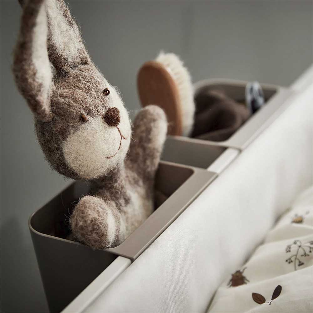 Leander Storage 3-pakning kort cappuccino