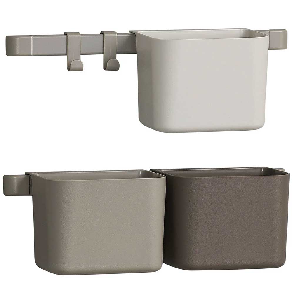 Leander Storage 3-pakning kort cappuccino