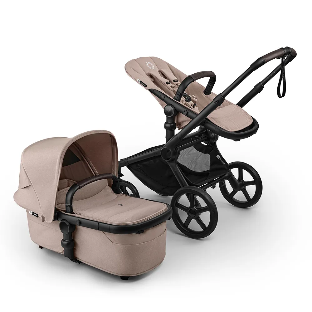 Bugaboo Fox 5 barnevogn Renew Black/Desert Taupe Melange