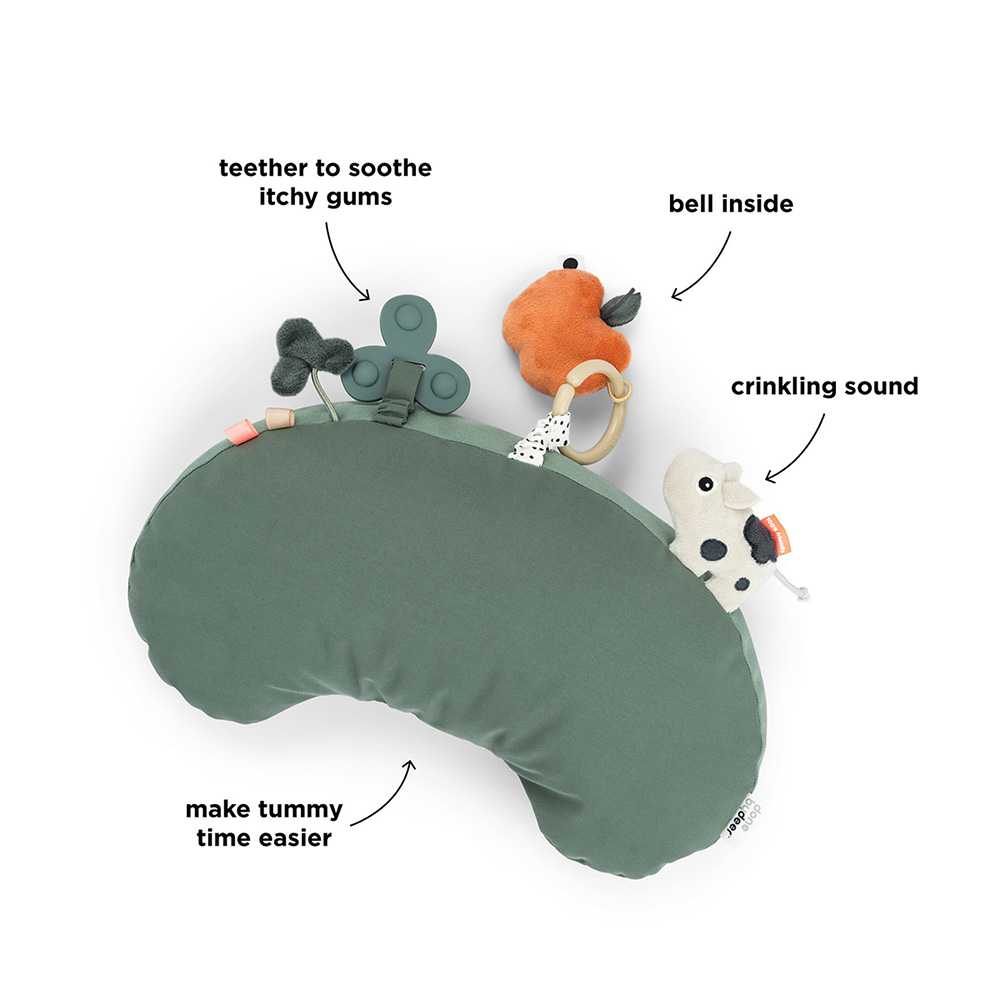 Done by Deer Tummy time aktivitetspute Tiny farm Green