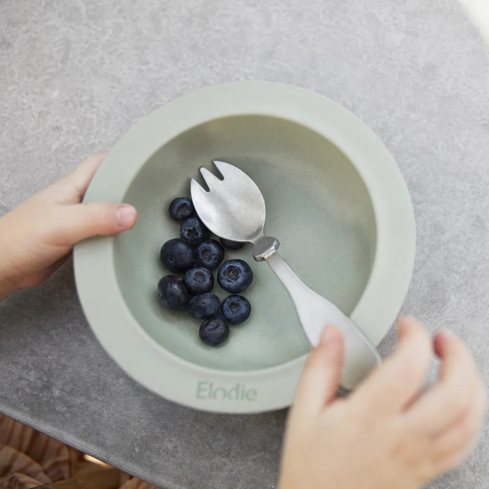 Elodie Barnebestikk Antique Silver