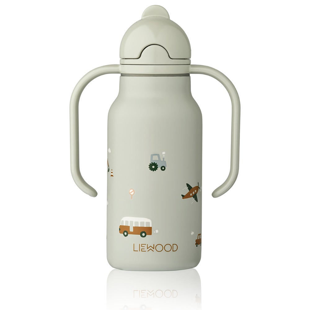 Liewood Kimmie vannflaske 250 ml Vehicles / Dove blue