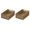 Liewood Weston oppbevaringsboks S 2-pack Oat 3070