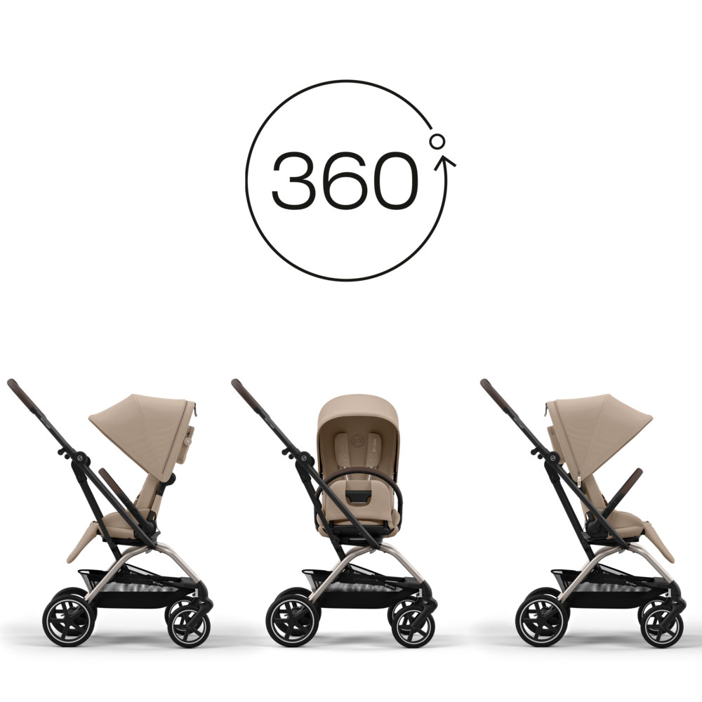 Cybex Eezy S Twist vendbar sulky Magic Black 