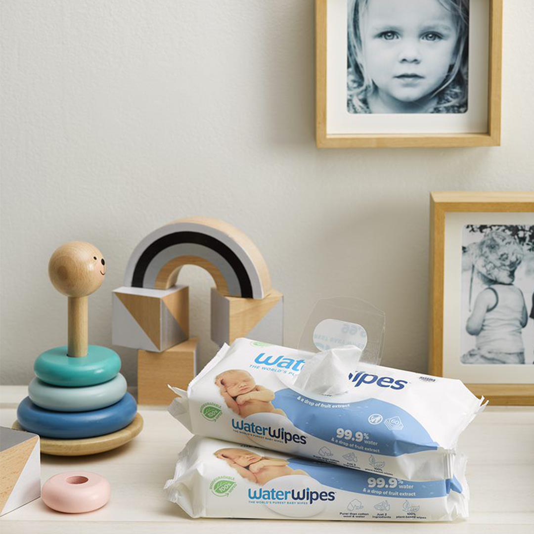 WaterWipes 9x60 stk plastfrie våtservietter 