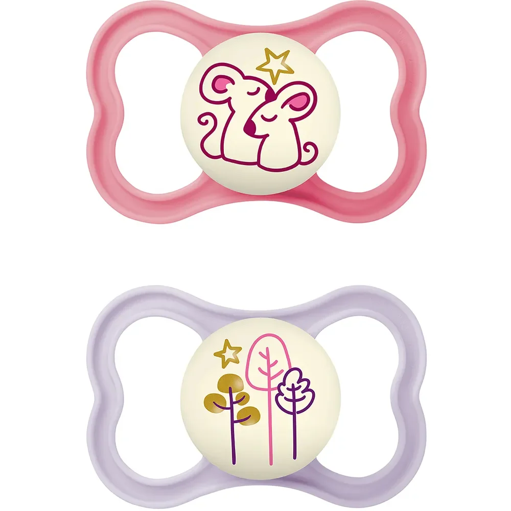  MAM Air Night 6-16m Rosa 2-pakning