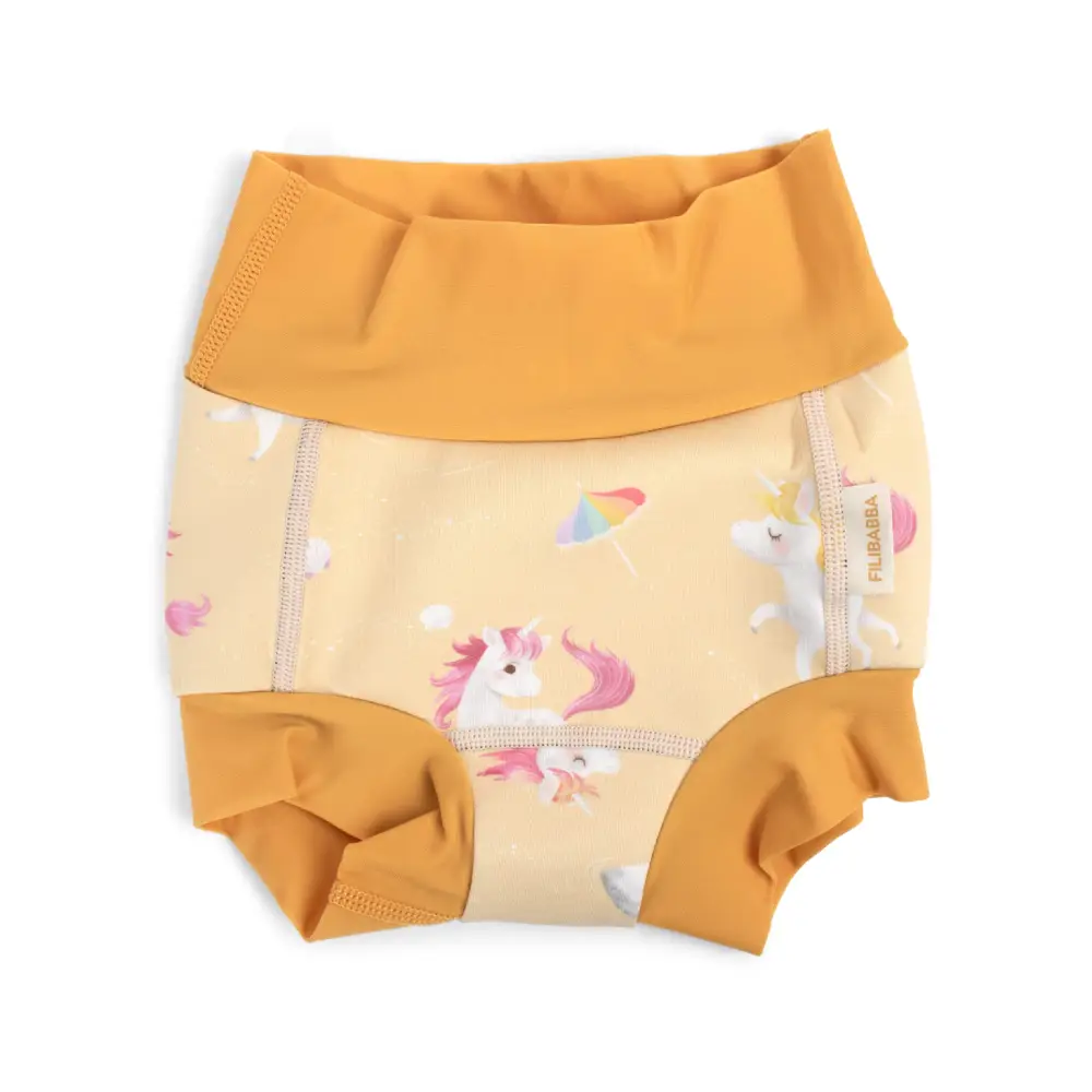 Filibabba Lucca – badebukse 1–2 år – Unicorn Shores