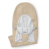 Babybjörn stoffsete barnebouncer Vevd/jersey, beige/grå