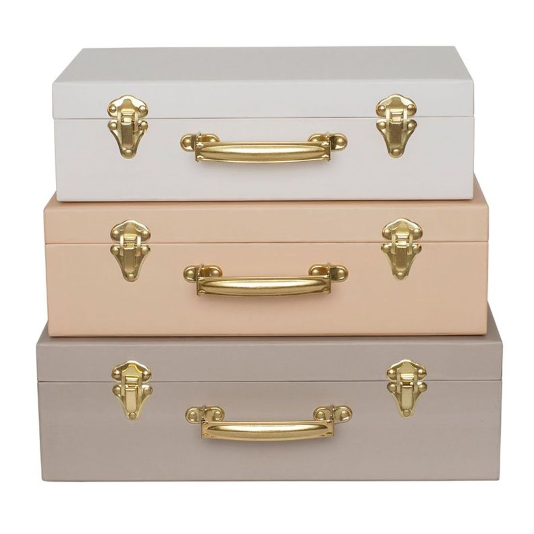 JaBaDaBaDo-koffert beige 3stk