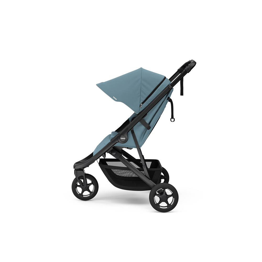 Thule Spring 2 Barnevogn Mid Blue on Black