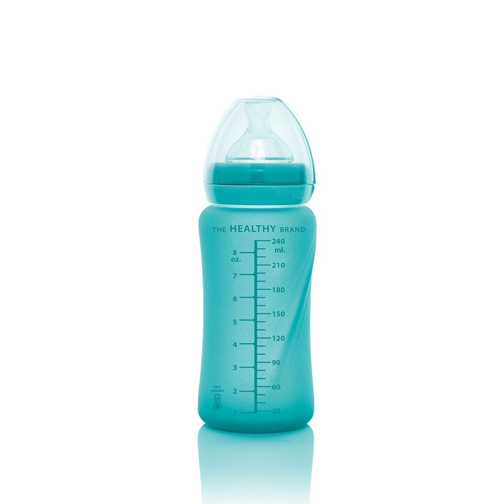  Everyday Baby tåteflaske med varmeføler Healthy + 240 ml - Turquoise