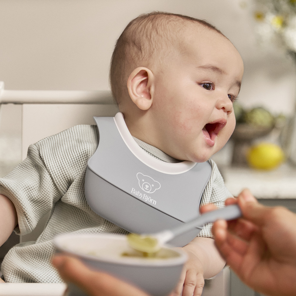 Babybjörn middagssett for barn 3 stk Grå