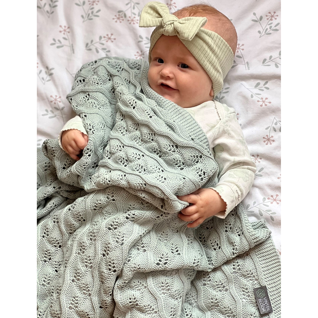 Vinter & Bloom babyteppe Moment EKO Sage Green