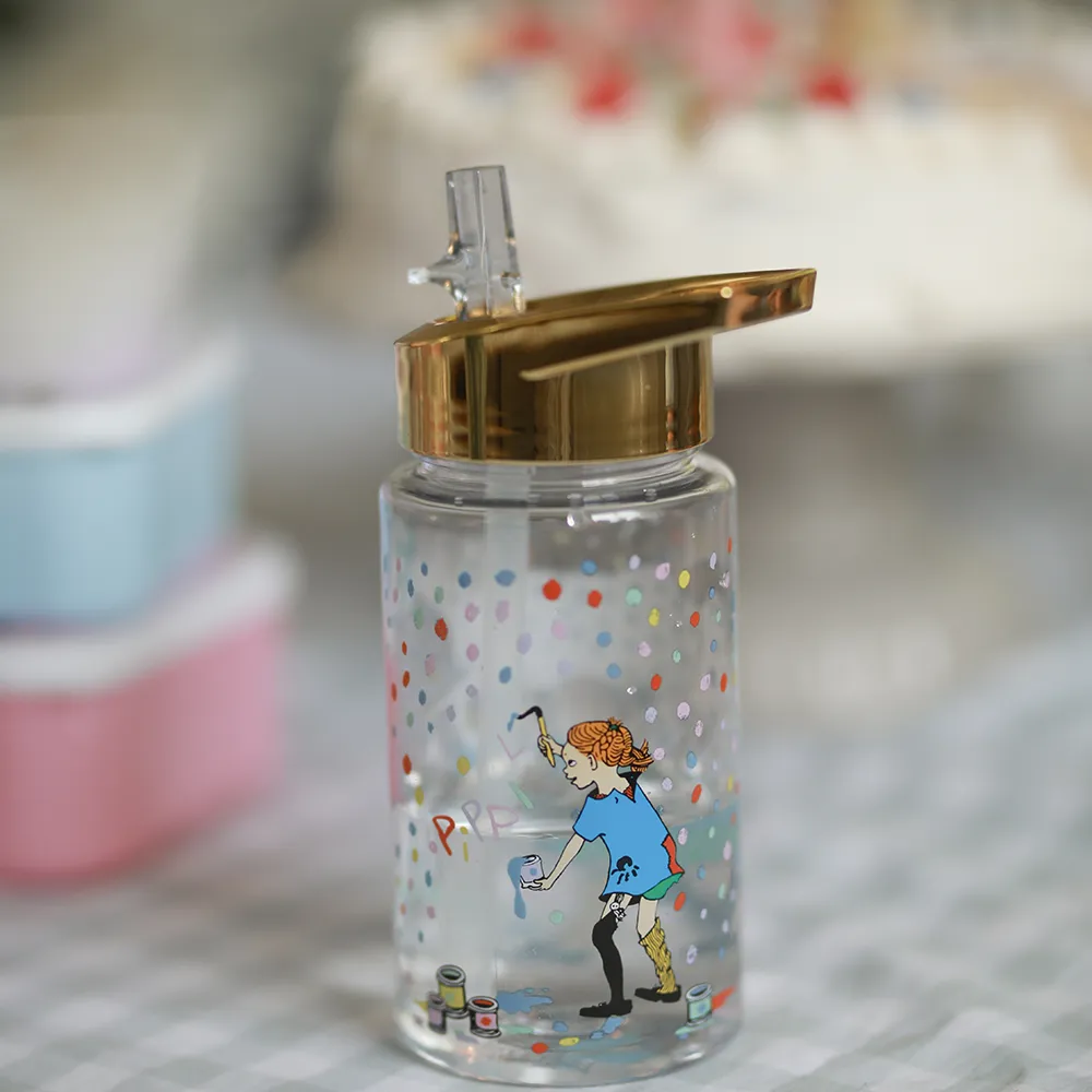 Rätt Start Pippi Födelsedag Vannflaske i plast gull