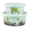 Rätt Start Moomin Meadow, snackboks, 2-pakning, grønn