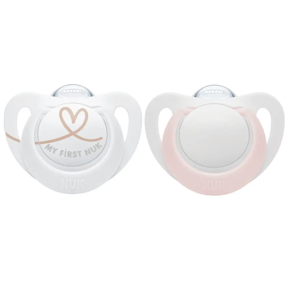 NUK Star silikonsmokk 0-6 mdr. rosa