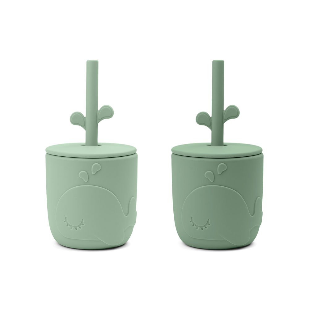 Done by Deer Peekaboo halmkrus 2-pack Wally Green