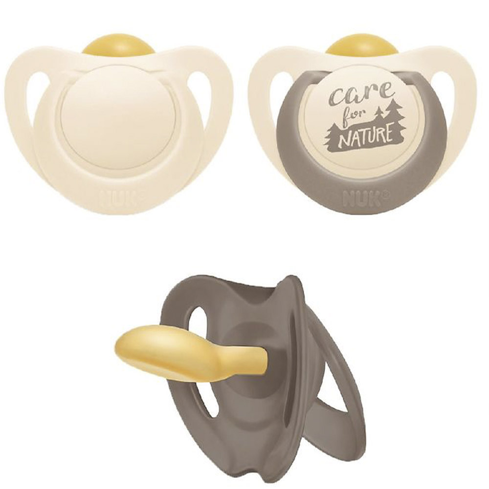 NUK for Nature smokk latex 6-18m Cream