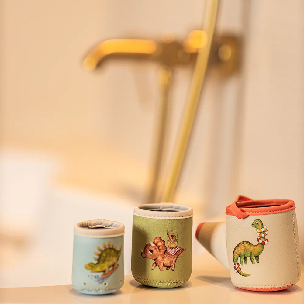 Filibabba Neopren badeleker - Dino Activity Cups