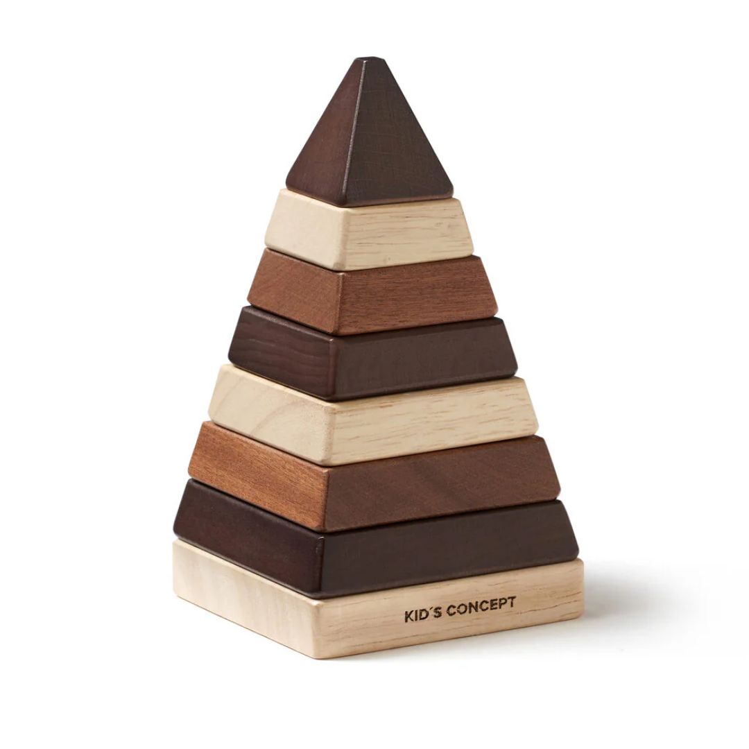 Kids Concept Plocktorn pyramide natur NEO