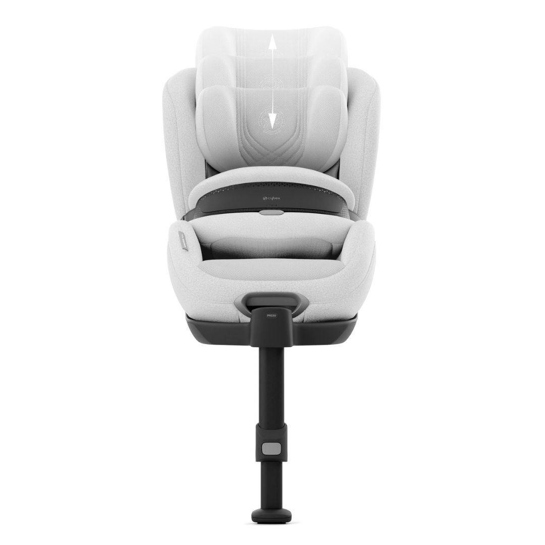 Cybex Anoris T2 bilstol med kollisjonspute i-size Plus Platinum White