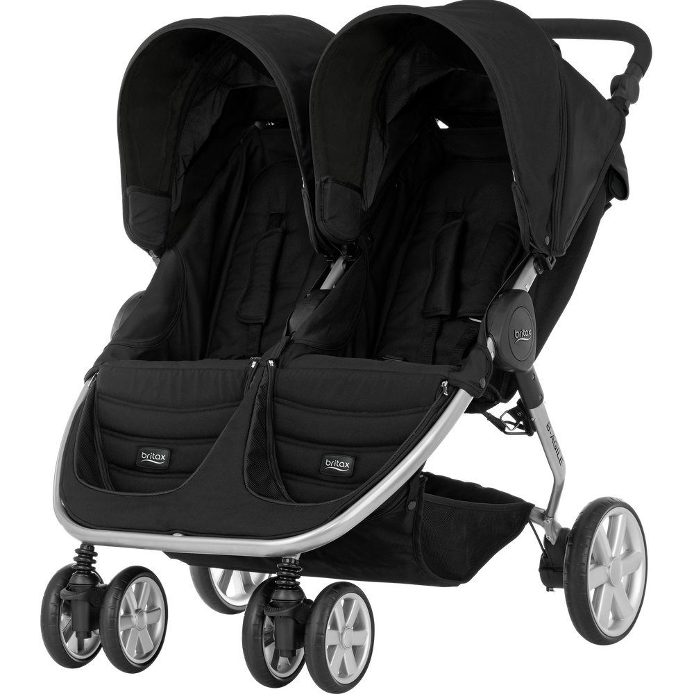Britax B-Agile dobbel barnevogn Cosmos Black