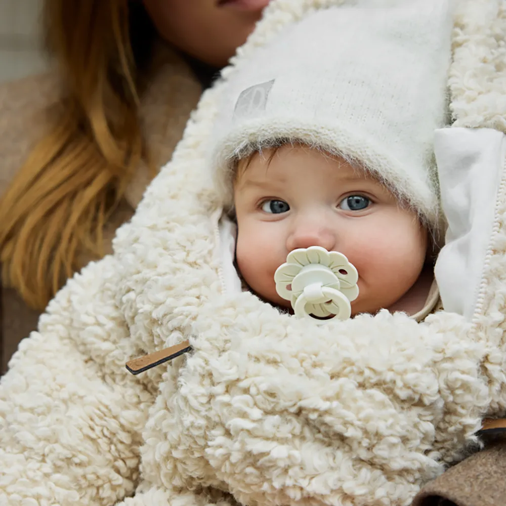  Elodie Furry Knit Lue Vanilla White 6-12m