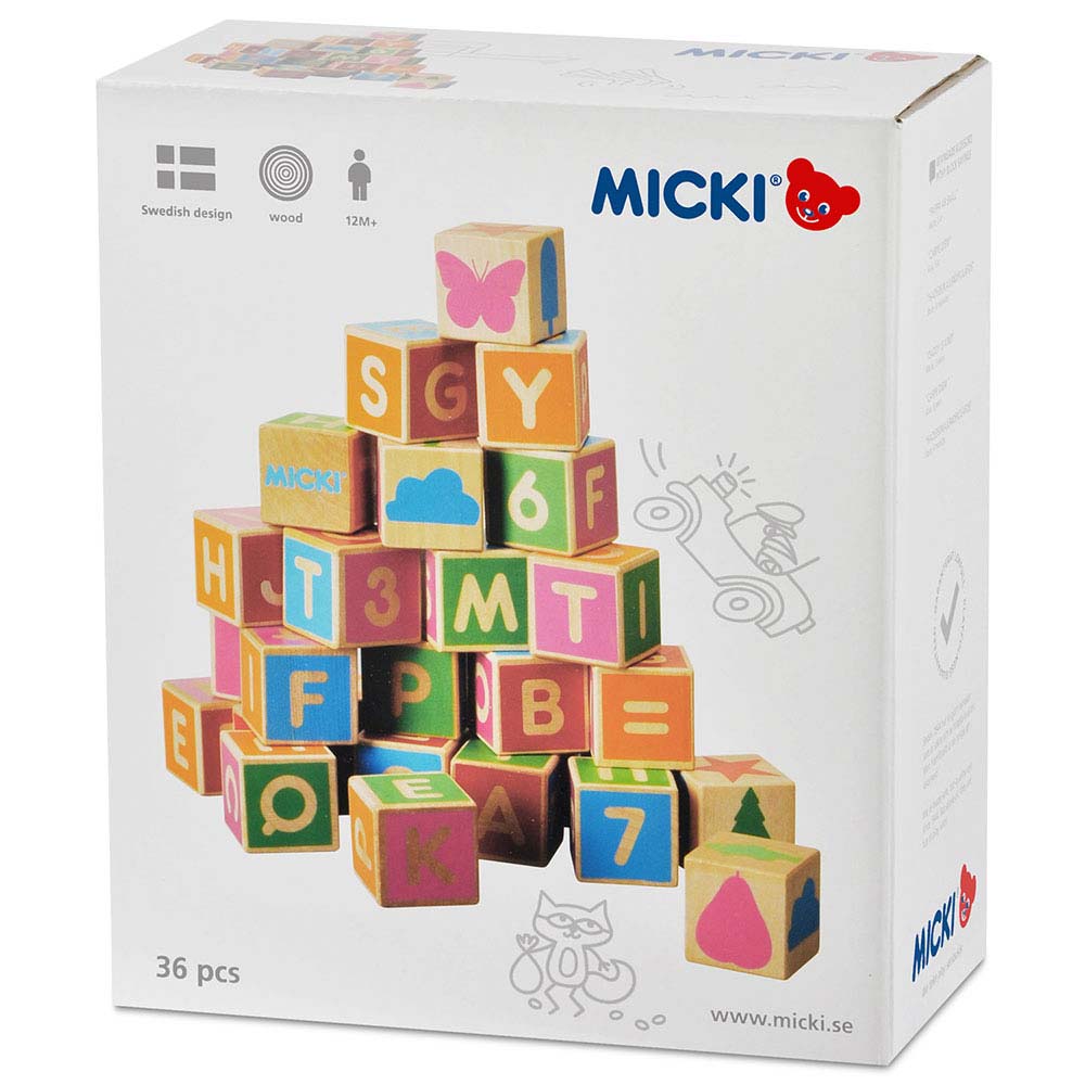 Micki Alfabetklosser 36stk