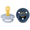 Smekker Napp 2-pakning 6-18m Dusty Blue/Steel Blue