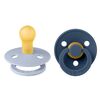 Smekker Napp 2-pakning 0-6m Dusty Blue/Steel Blue