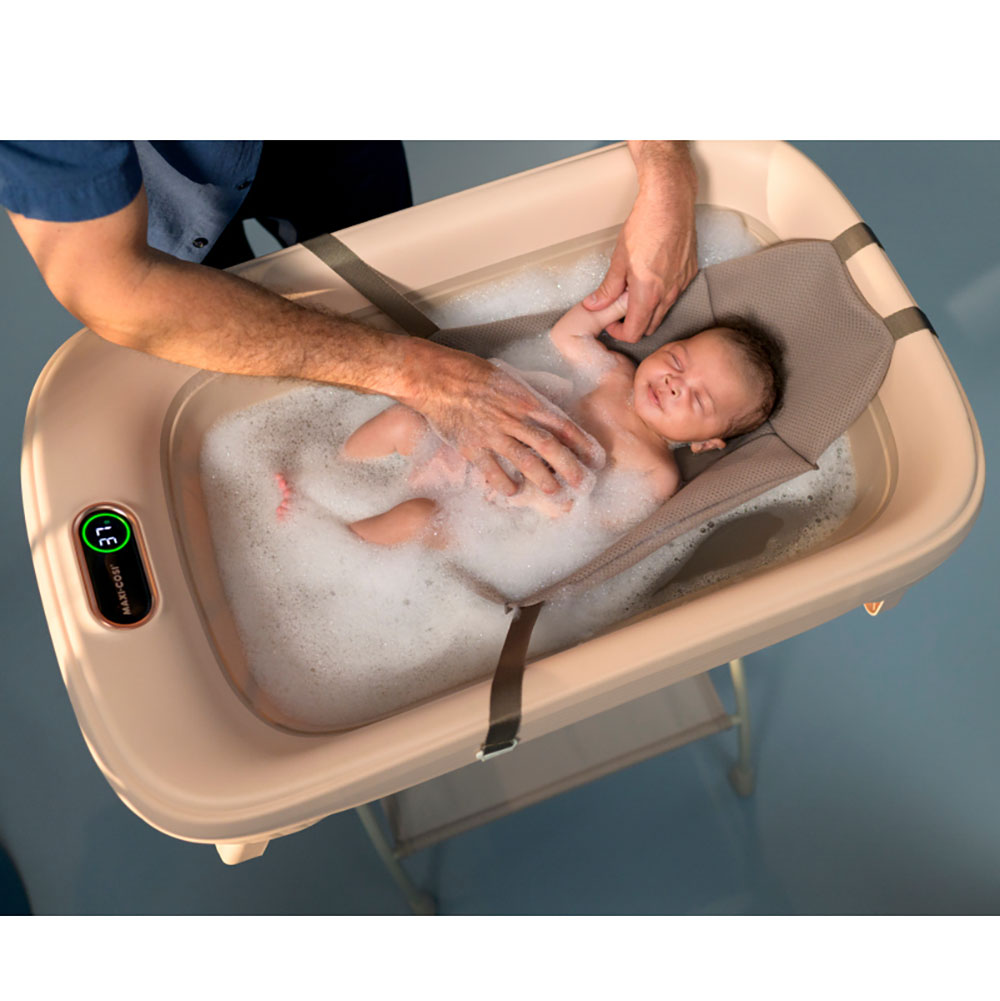 Maxi-Cosi Indigo Plus badebalje + nyfødtinnlegg Sage Green