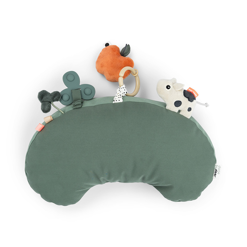 Done by Deer Tummy time aktivitetspute Tiny farm Green