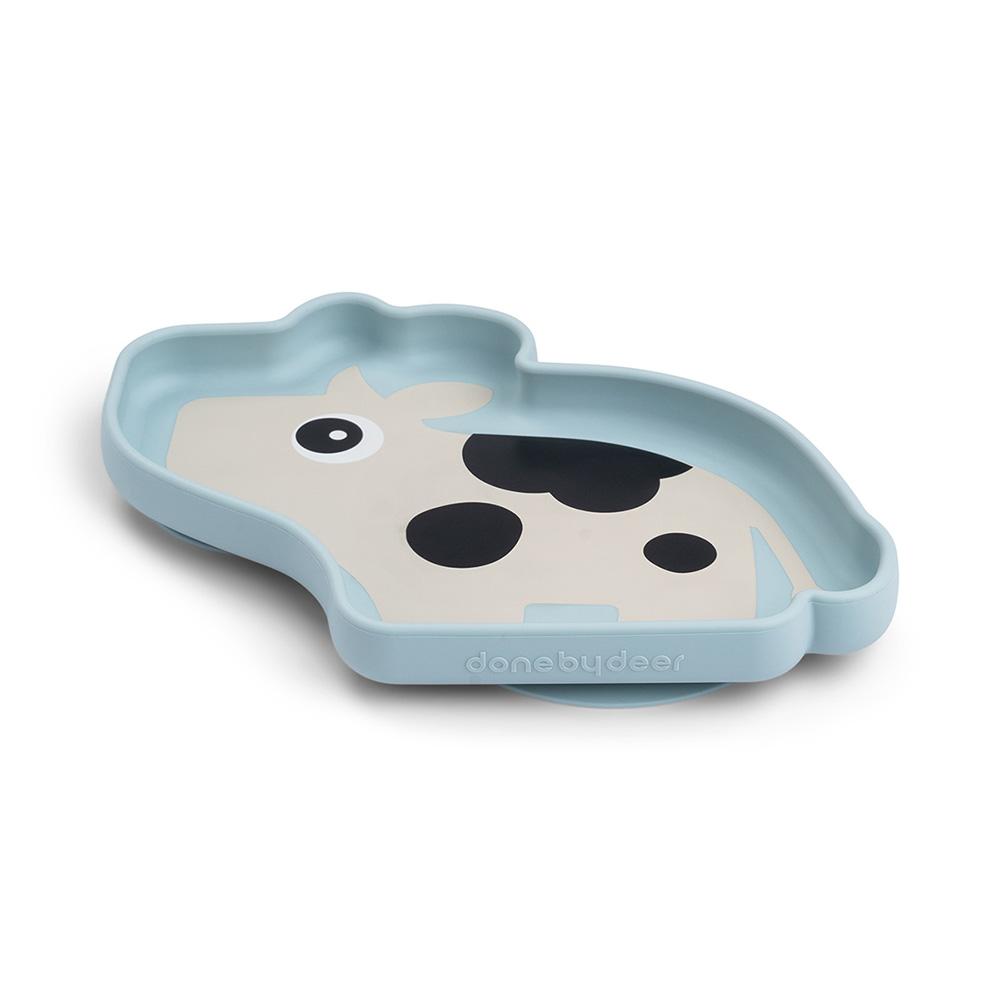 Done by Deer silikon snacktallerken Dotti Blue