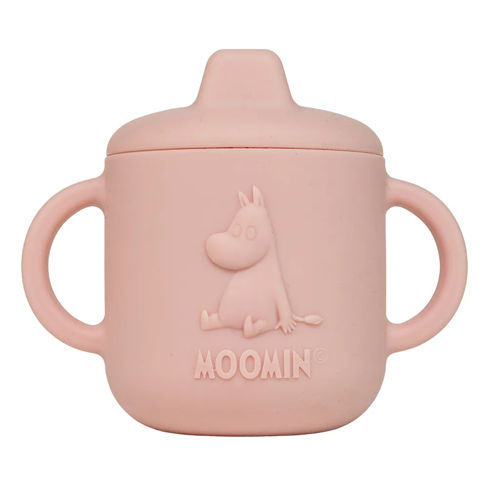Rätt Start Mumin Drikkekopp i silikon Rosehip Pink