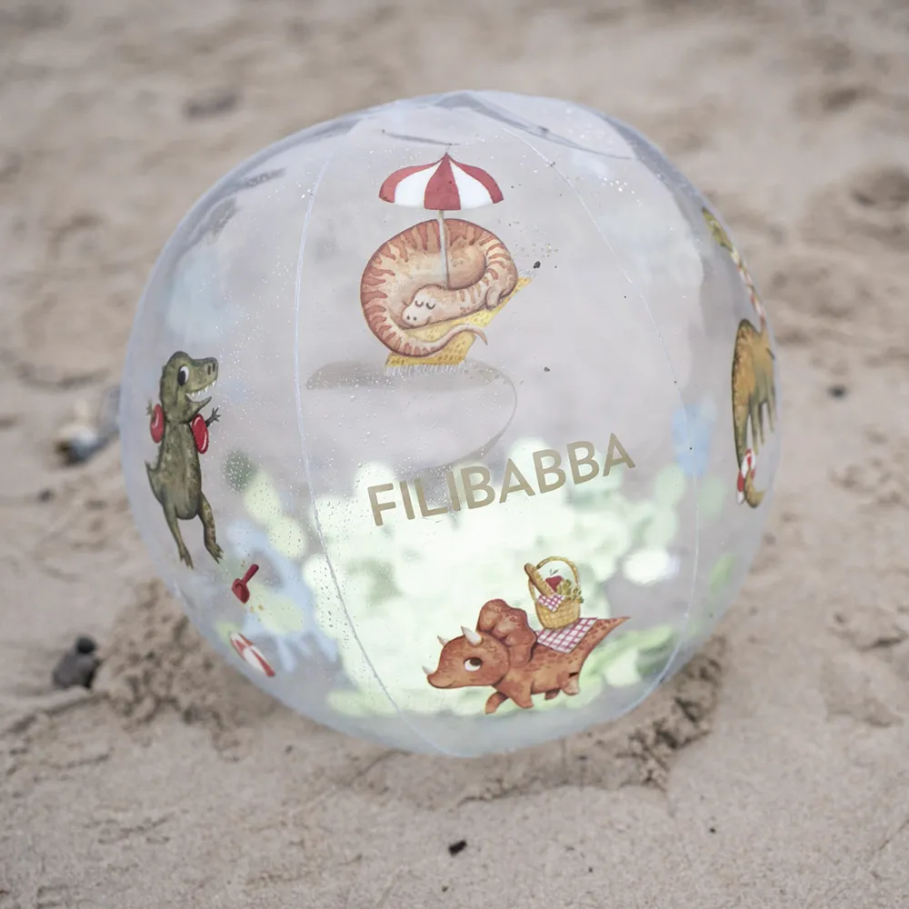 Filibabba Beach ball Alfie - Dino Beach Confetti