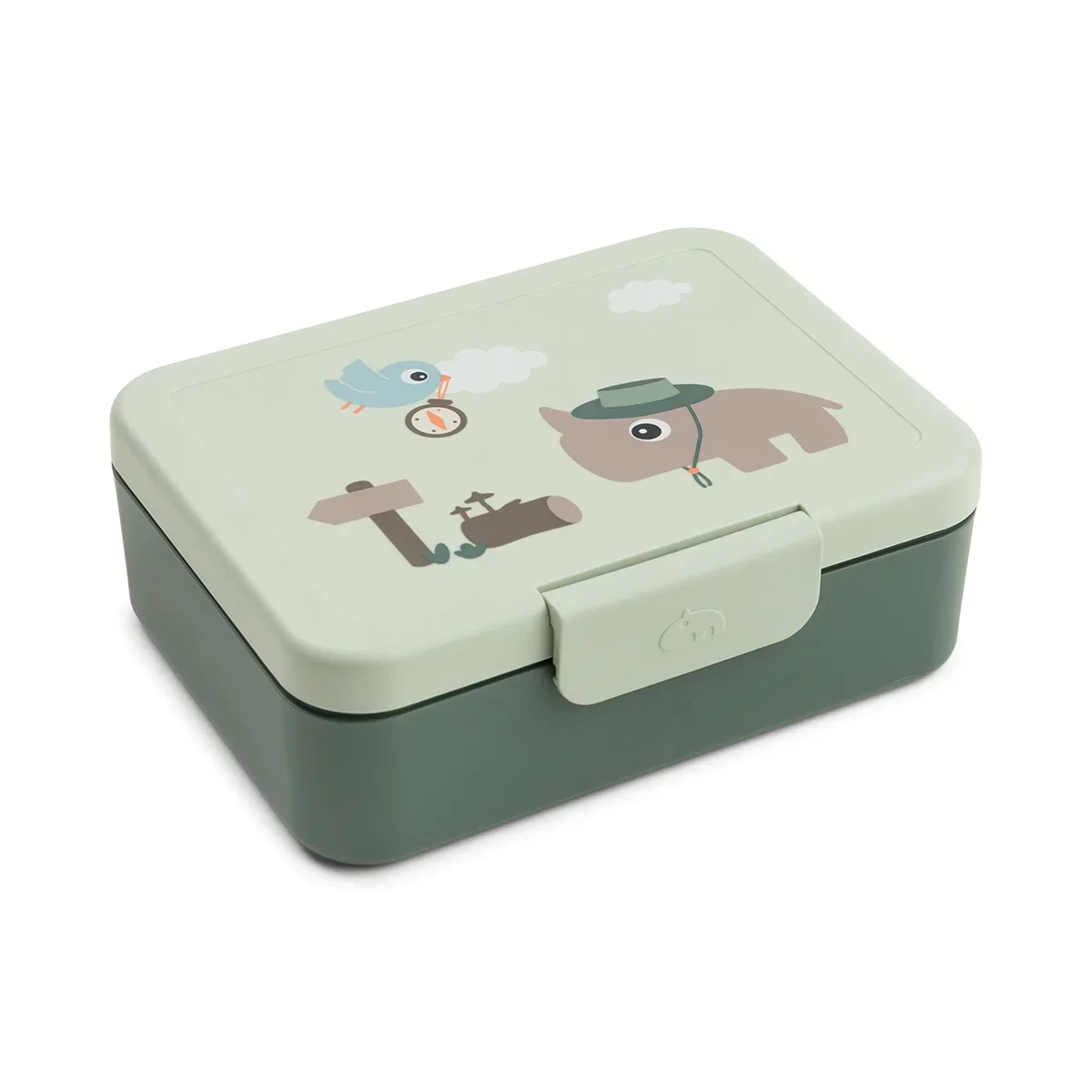 Done by Deer matboks med skillevegg – Tiny Trails Green