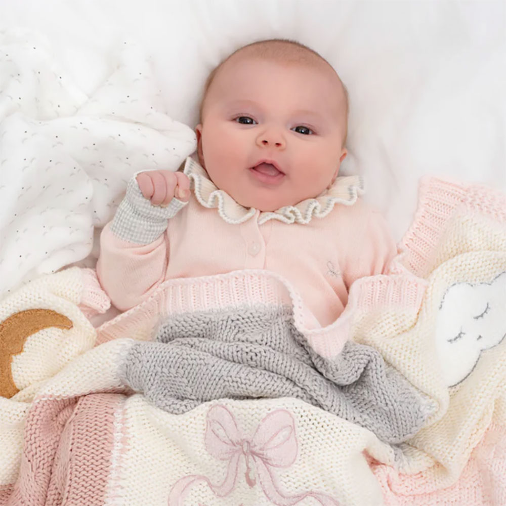 Livly Playroom Strikket Teppe Pink