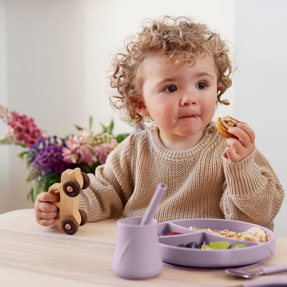 Everyday Baby Silikonplate med sugekopp Light Lavender