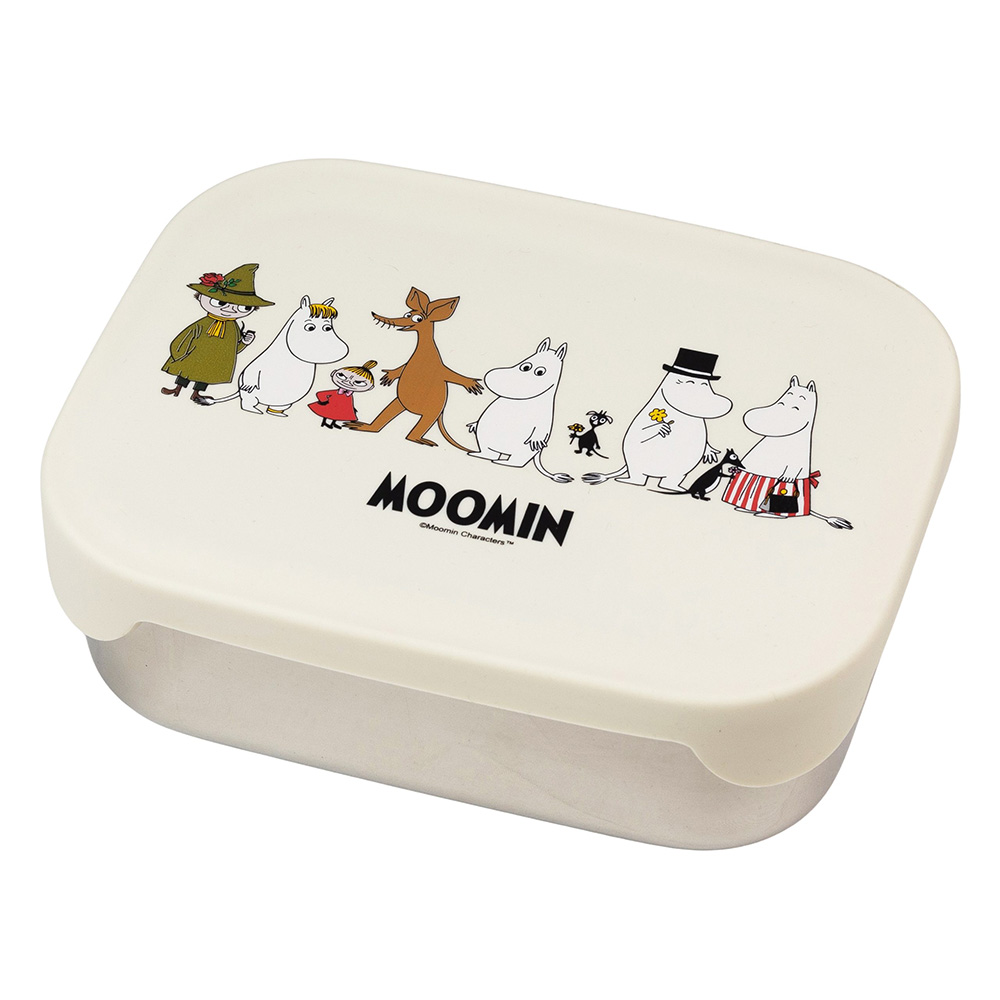 Rätt start Mumin familien, Tin lunsjboks Beige