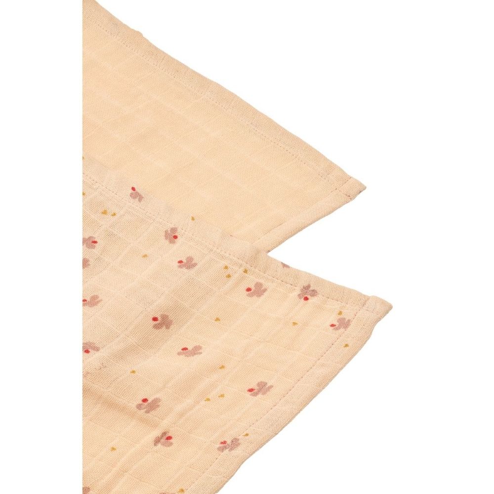 Liewood Lewis muslinklut 2-pakning – Mini Butterfly / Apple Blossom