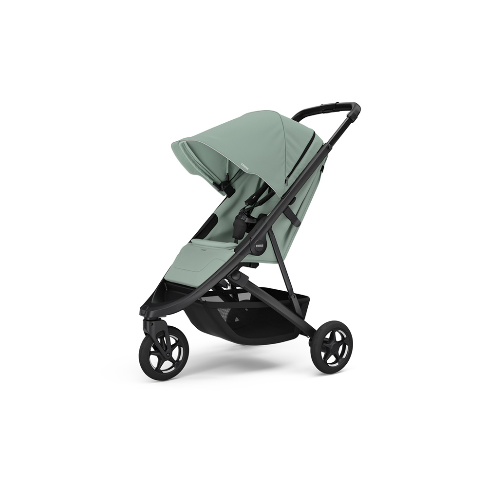 Thule Spring 2 Barnevogn Mist Green on Black