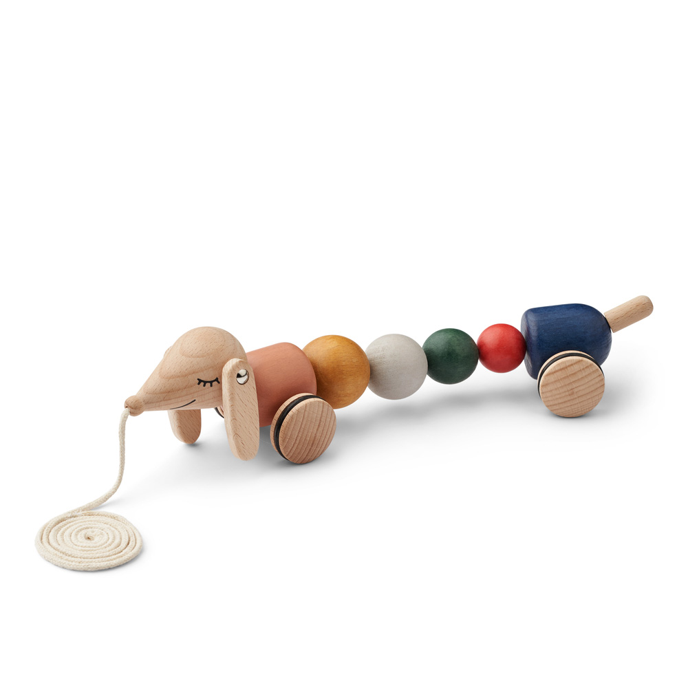 Liewood Barthes Pull Along Toy Gylden karamell multimix