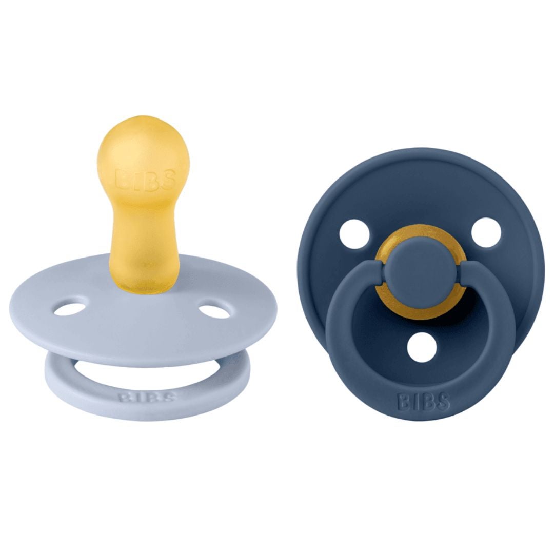 Smekker Napp 2-pakning 6-18m Dusty Blue/Steel Blue