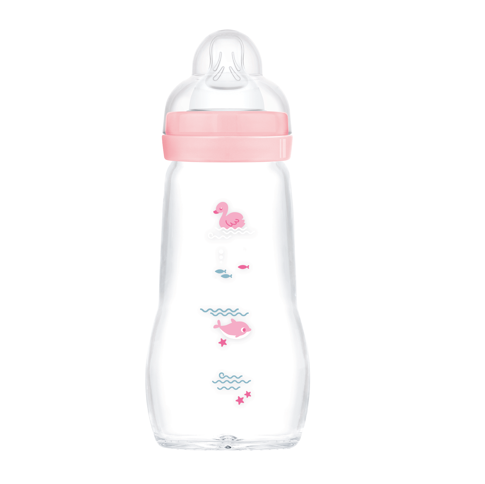  MAM Feel Good Glassflaske 260 ml 1p Blandede farger