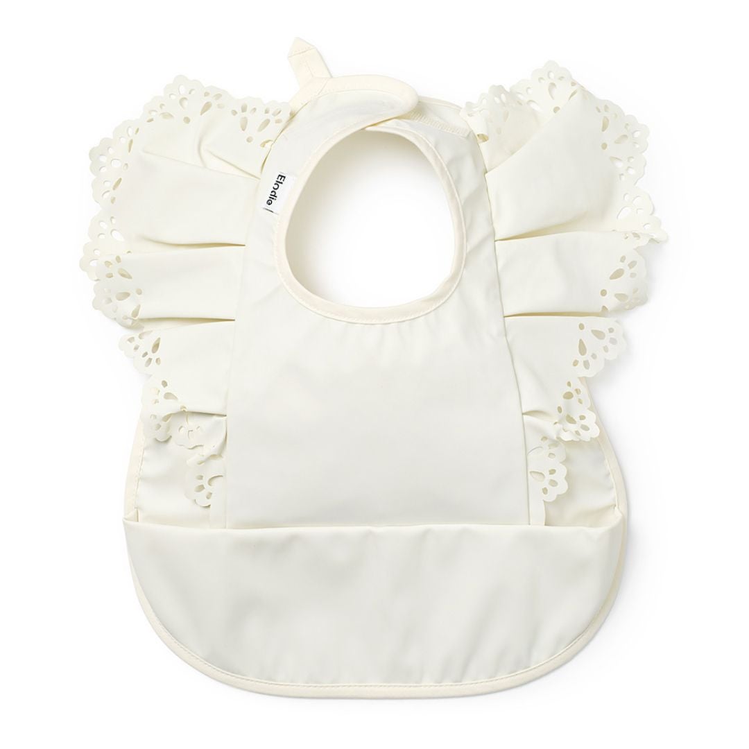 Elodie Details Bib med volang Vanilla White