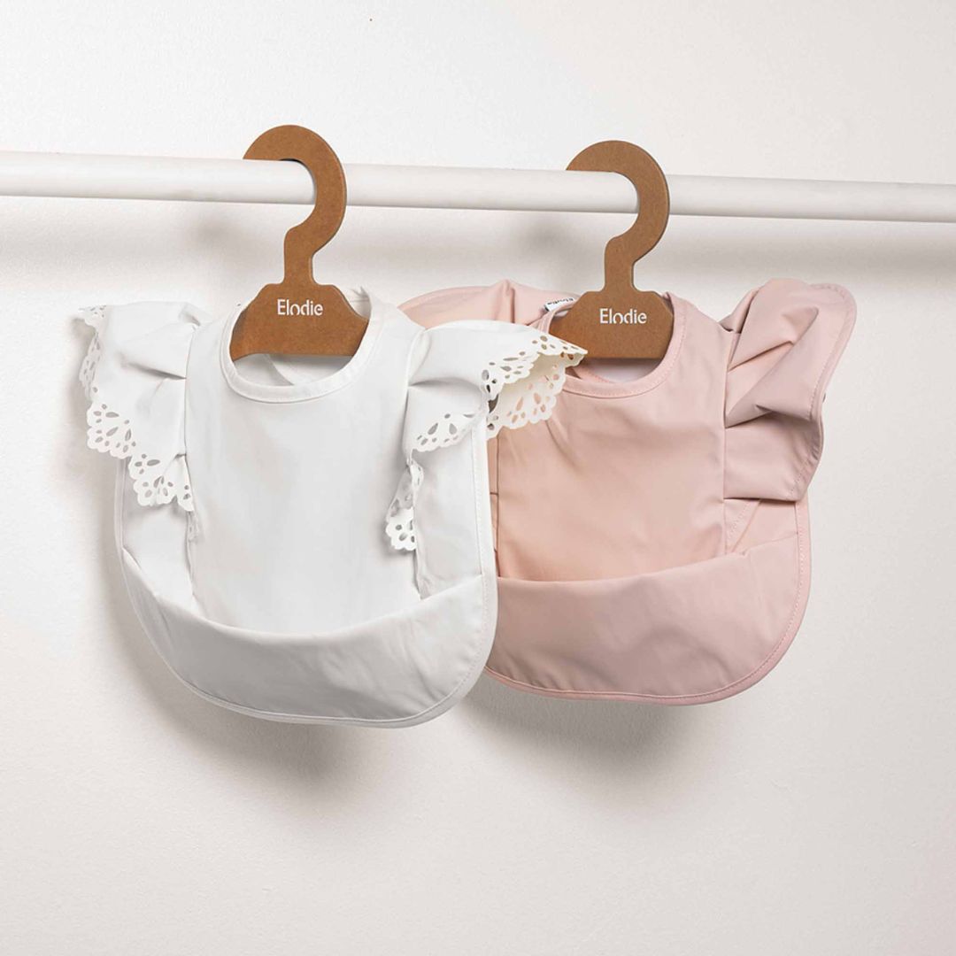 Elodie Bib med volang Vanilla White