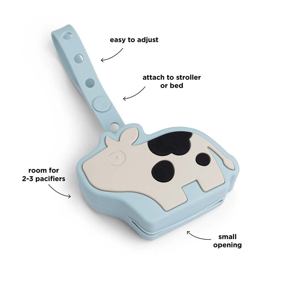 Done by Deer smokkholder silikon pouch Dotti Blue