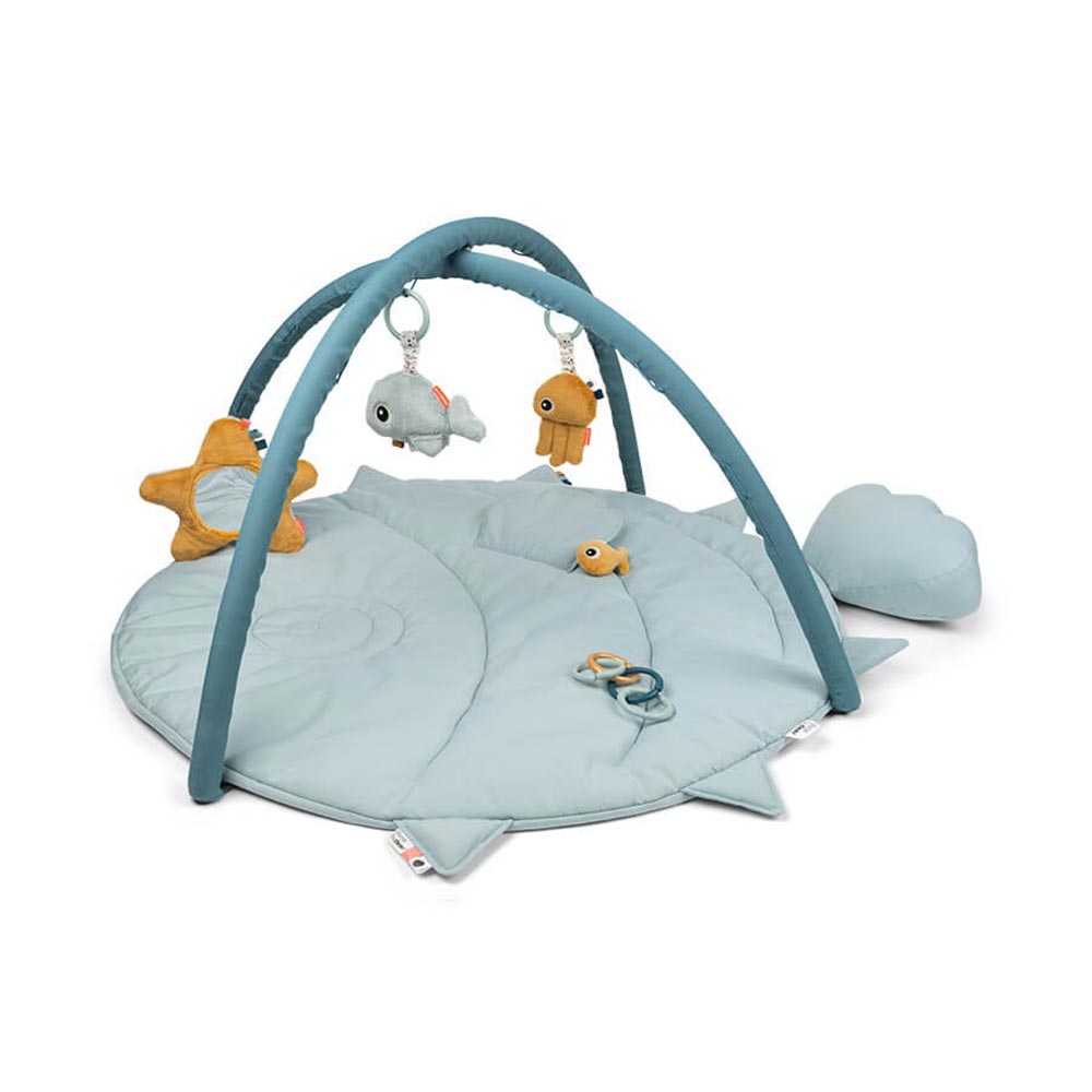 Utført av Hjortespillmatte Sea friends Blue